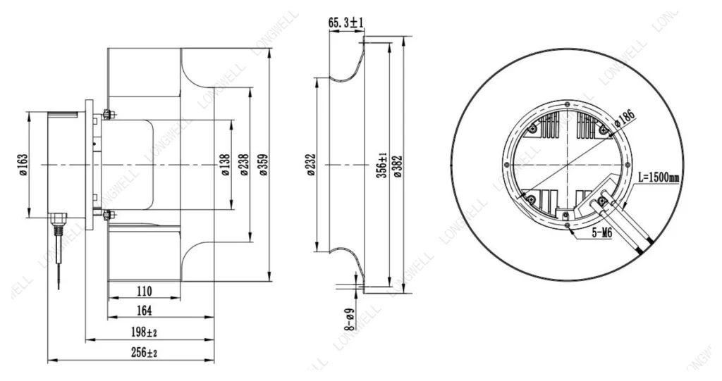 LWBE3G355-138NT-17 外形尺寸图