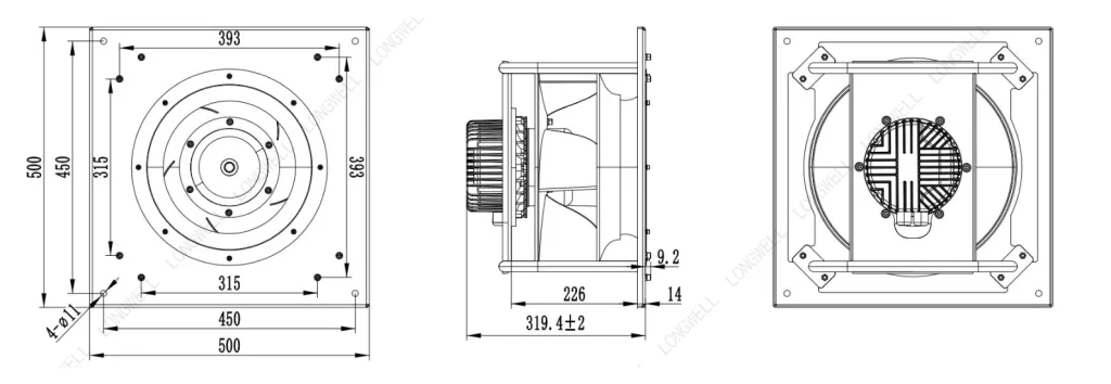 LWBE3G355-138PT-12 外形尺寸图