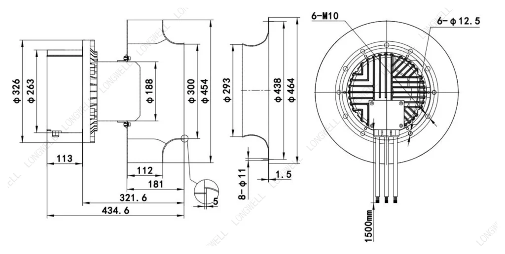LWBE3G450-188NT-21 外形尺寸图