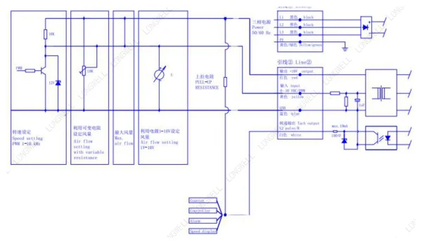 LWBE3G450-188NT-22 接线图 wiring diagram LONGWELL 朗伟