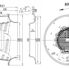 LWBE3G450-188PT-07 LWBE3G450-188PT-07 RLM 无蜗壳风机(Plenum) Ø450mm