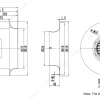 LWBE3G500-188NT-08 外形尺寸图 LONGWELL 朗伟