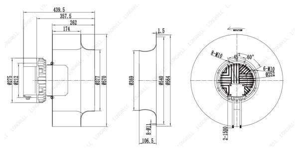 LWBE3G560-188NT-09 外形尺寸图 LONGWELL 朗伟
