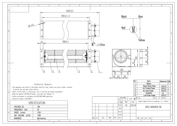 LWCA-90920SN-06 外形尺寸图 LONGWELL 朗伟 dimension drawing