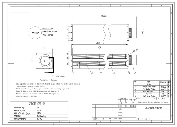 LWCD-100620MN-06 外形尺寸图 LONGWELL 朗伟 dimension drawing