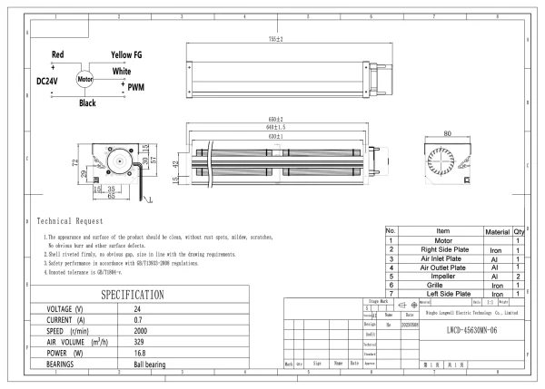 LWCD-45630MN-06 外形尺寸图 LONGWELL 朗伟 dimension drawing