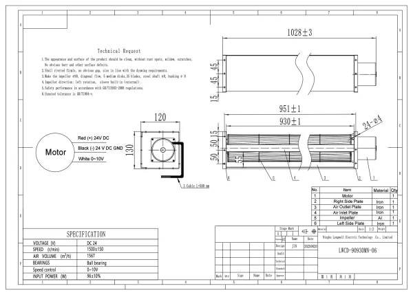 LWCD-90930MN-06 外形尺寸图 LONGWELL 朗伟 dimension drawing