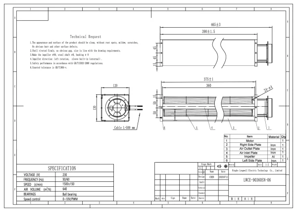 LWCE-90360SN-06 外形尺寸图 LONGWELL 朗伟 dimension drawing