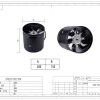 LWDA-200(8")S-MWN-08 外形尺寸图 LONGWELL 朗伟 dimension drawing