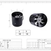 LWDA-300(12")S-MWN-05 外形尺寸图 LONGWELL 朗伟 dimension drawing