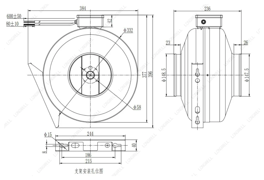 LWDE-150S-MBN-11 外形尺寸图