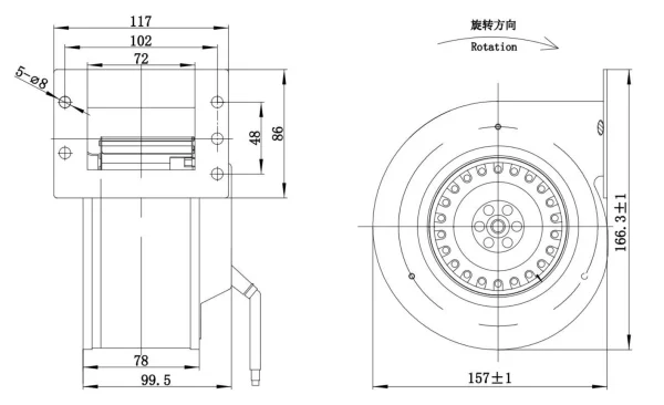 LWFA2E120-092SS-02 外形尺寸图 LONGWELL 朗伟