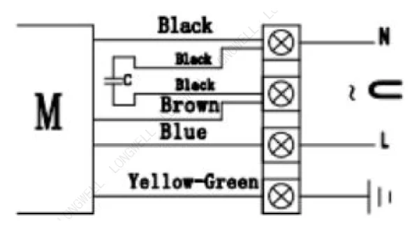 LWFA2E140-092NS-01 接线图 wiring diagram LONGWELL 朗伟