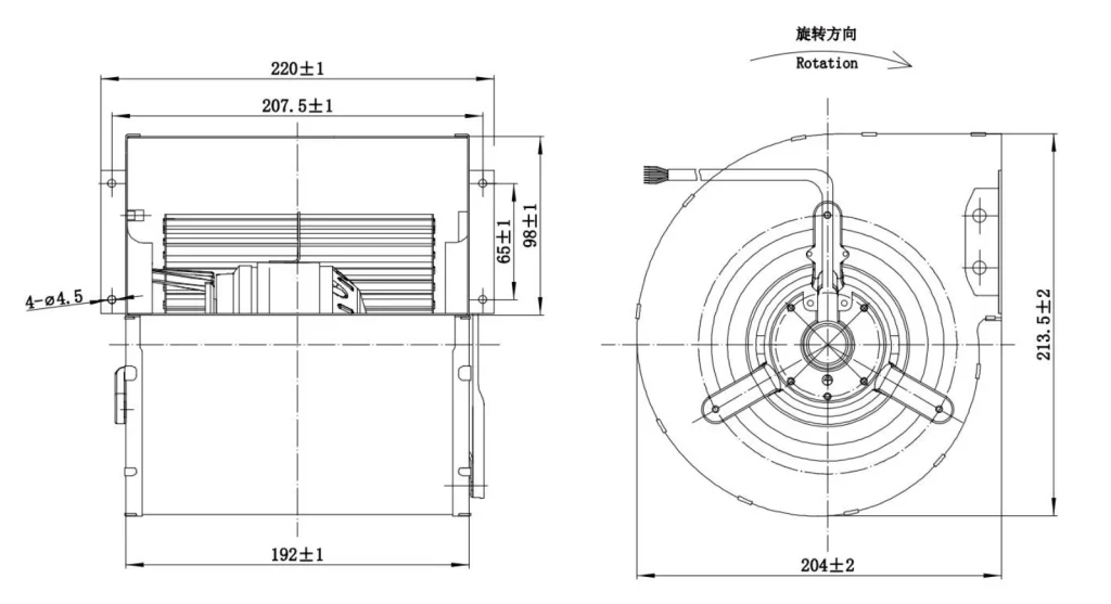 LWFA2E146-092DS-11 外形尺寸图