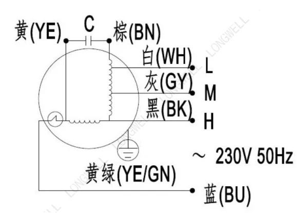 LWFA2E146-092DS-13 接线图 wiring diagram LONGWELL 朗伟