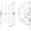 LWFA4D225-138NT-01 外形尺寸图 LONGWELL 朗伟