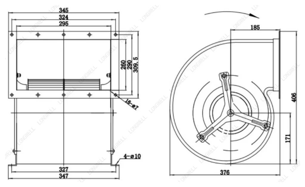 LWFA4D250-102DS-04 外形尺寸图