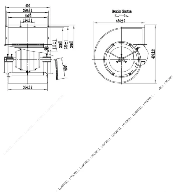 LWFA4E280-188NS-02 外形尺寸图 dimension drawing LONGWELL 朗伟