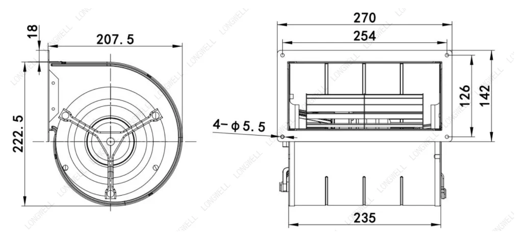 LWFE3G146-072DS-01 外形尺寸图