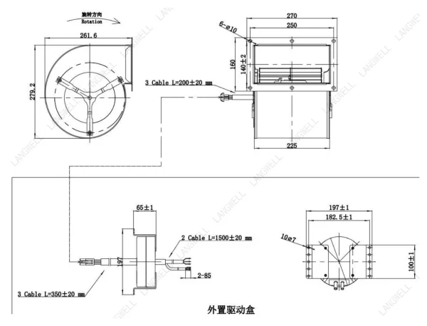 LWFE3G180-102DS-01 外形尺寸图 LONGWELL 朗伟