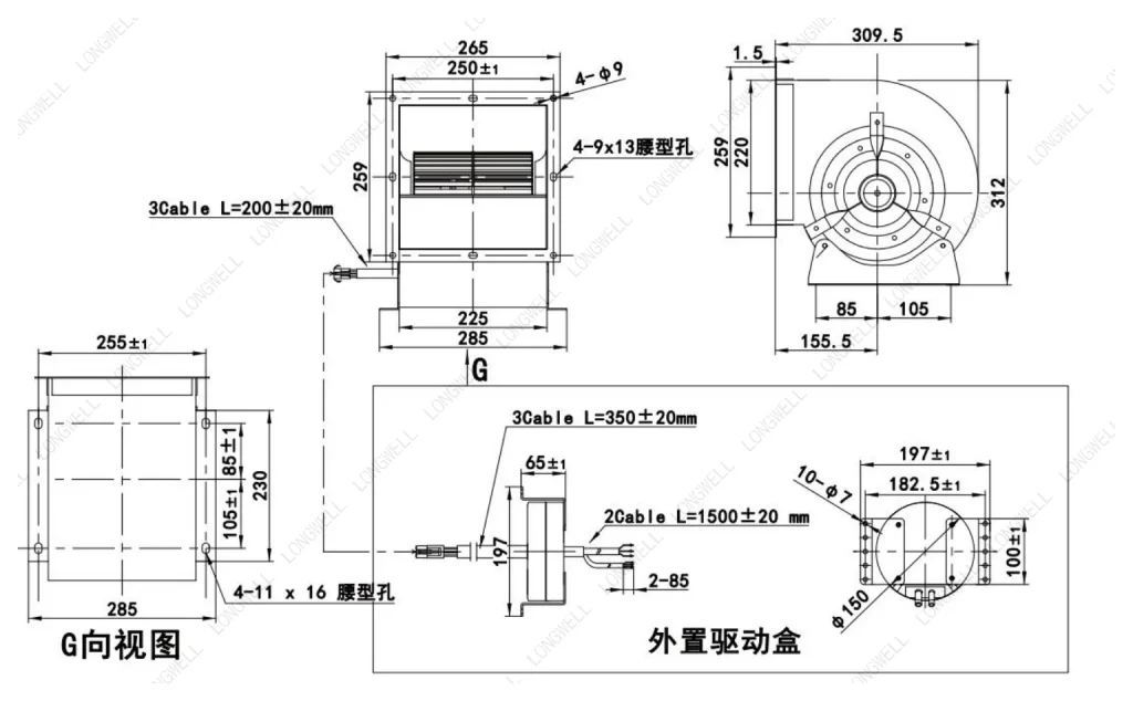 LWFE3G200-102DS-01 外形尺寸图