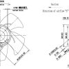 LWAE3G300SS-5PNW-01 外形尺寸图,Ø300mm EC轴流风机安装尺寸