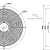 LWAE3G630TT-5MEW-04 外形尺寸图,Ø630mm EC轴流风机安装尺寸