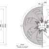 LWAA6D710S-7MEB-01 外形尺寸图,Ø710mm AC轴流风机安装尺寸