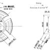 LWAE3G200ST-5PNW-02 外形尺寸图,Ø200mm EC轴流风机安装尺寸