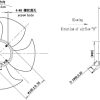 LWAE3G300ST-5PNW-11 外形尺寸图,Ø300mm EC轴流风机安装尺寸