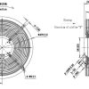 LWAE3G400ST-5MEW-04 外形尺寸图,Ø400mm EC轴流风机安装尺寸