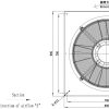 LWAE3G630TS-5MKW-08 外形尺寸图，Ø630mm EC轴流风机安装尺寸