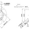 LWAE3G200SS-7MNW-07 外形尺寸图,Ø200mm EC轴流风机安装尺寸