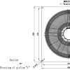 LWAE3G710SS-5MEW-01 外形尺寸图，Ø710mm EC轴流风机安装尺寸