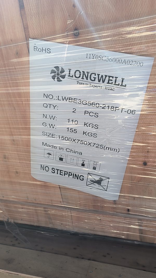 LWBE3G560-218PT-06 LWBE3G560-218PT-06 RLM 无蜗壳风机(Plenum) Ø560mm LONGWELL 朗伟