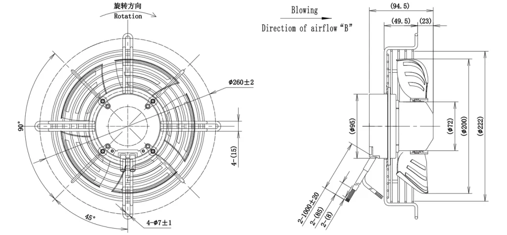 LWAE3G200ST-5PEW-04 外形尺寸图