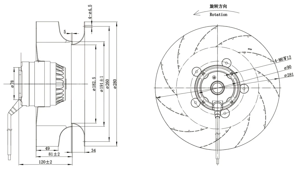 LWBA2D280-102NT-06 外形尺寸图