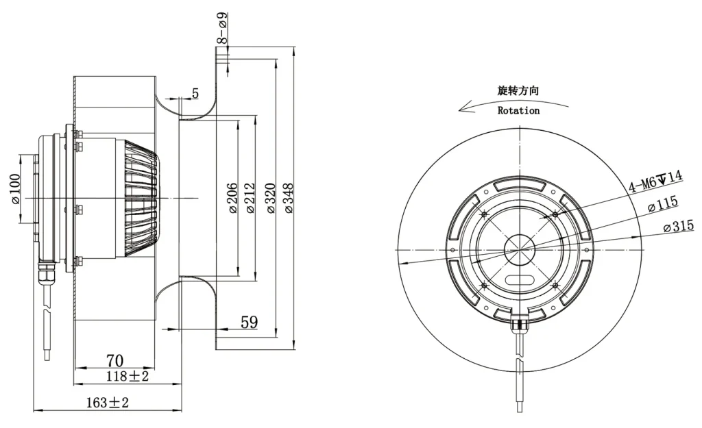 LWBA2D315-138NT-12 外形尺寸图