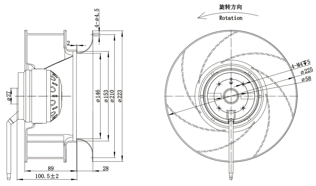 LWBA4D225-092NT-04 外形尺寸图