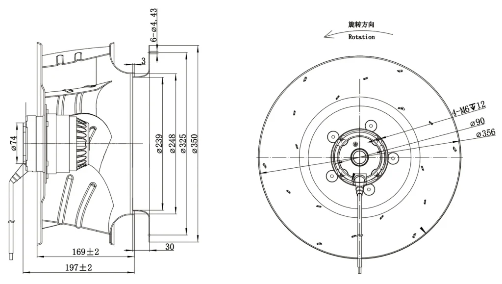 LWBA4D355-102NT-10 外形尺寸图