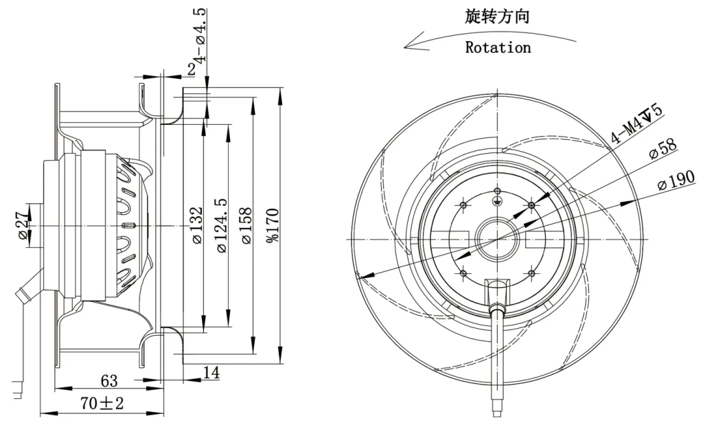 LWBA4E190-092NS-06 外形尺寸图