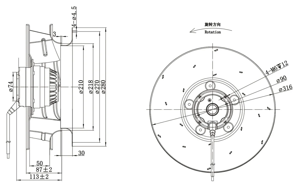 LWBA4E315-102NS-02 外形尺寸图
