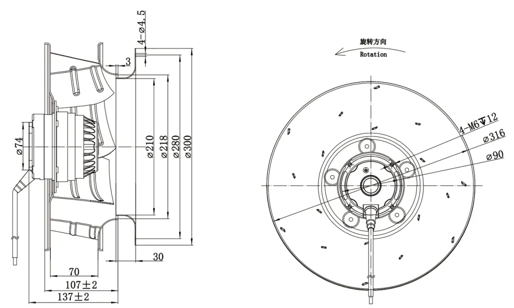 LWBA4E315-102NS-04 外形尺寸图