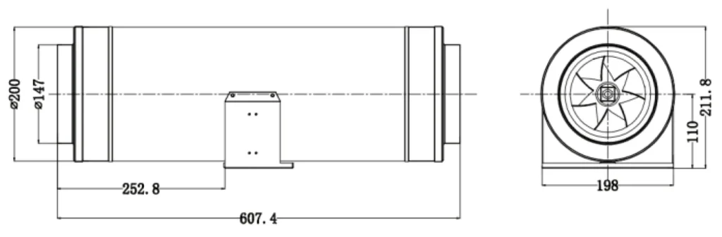 LWDA-150 (6")S-MWN-04 外形尺寸图
