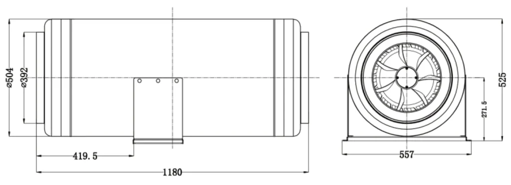 LWDA-400 (16")S-MWN-04 外形尺寸图