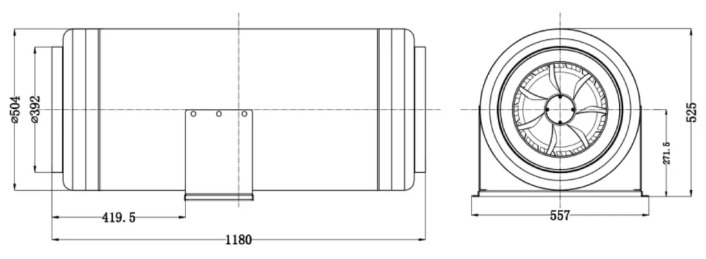 LWDE-400 (16")S-MWN-04 外形尺寸图