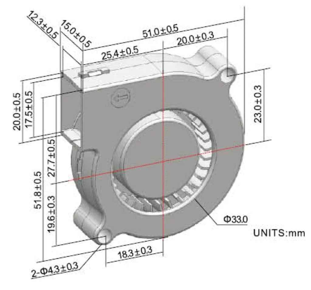 LWFD5015KX-01 外形尺寸图