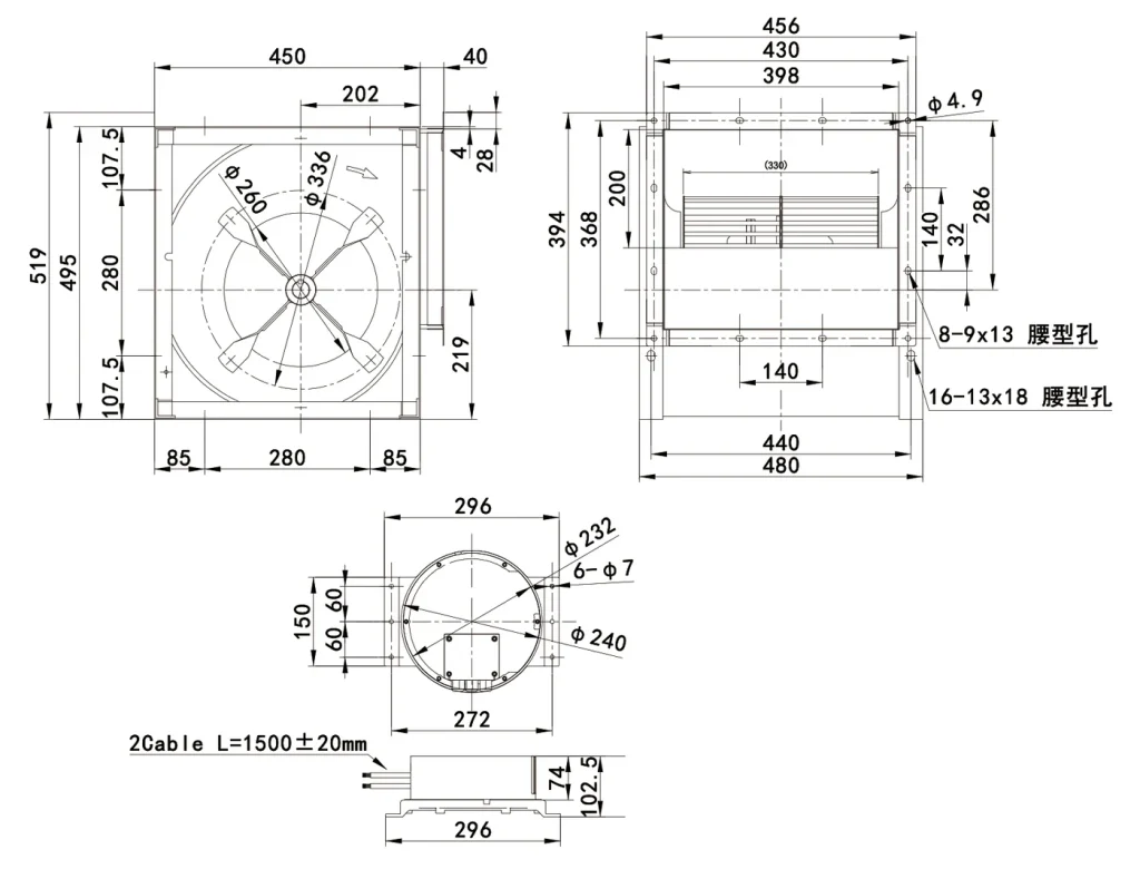 LWFE3G315-188DS-01 外形尺寸图