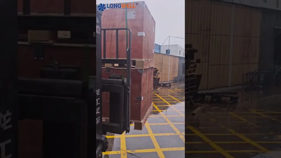 风雨无阻按期交付！朗伟EC后倾离心风机实拍