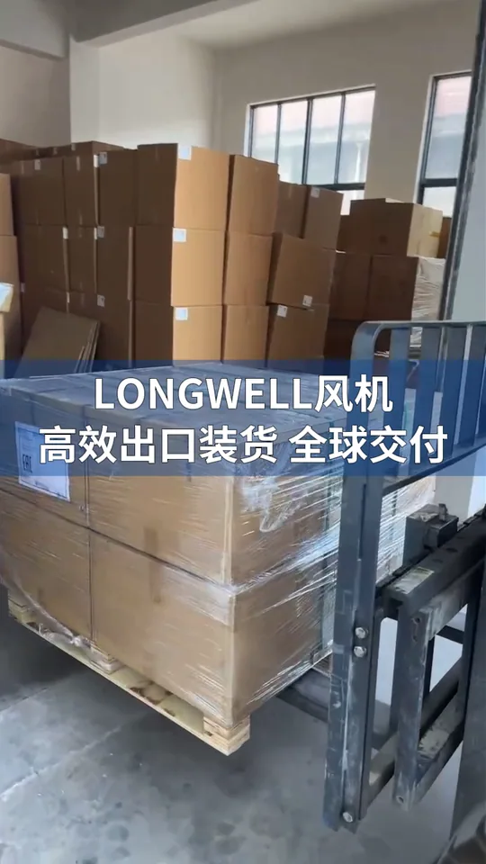 朗伟风机|出口装柜高效进行,发往全球